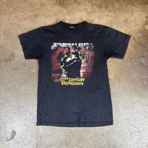 Green Day 21st Century Breakdown Tour 2009 Shirt Mens Black Distressed Small
